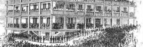 The supreme court first assembled sales on what date and where